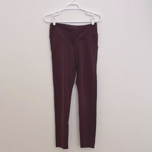 A deep maroon legging by PINK